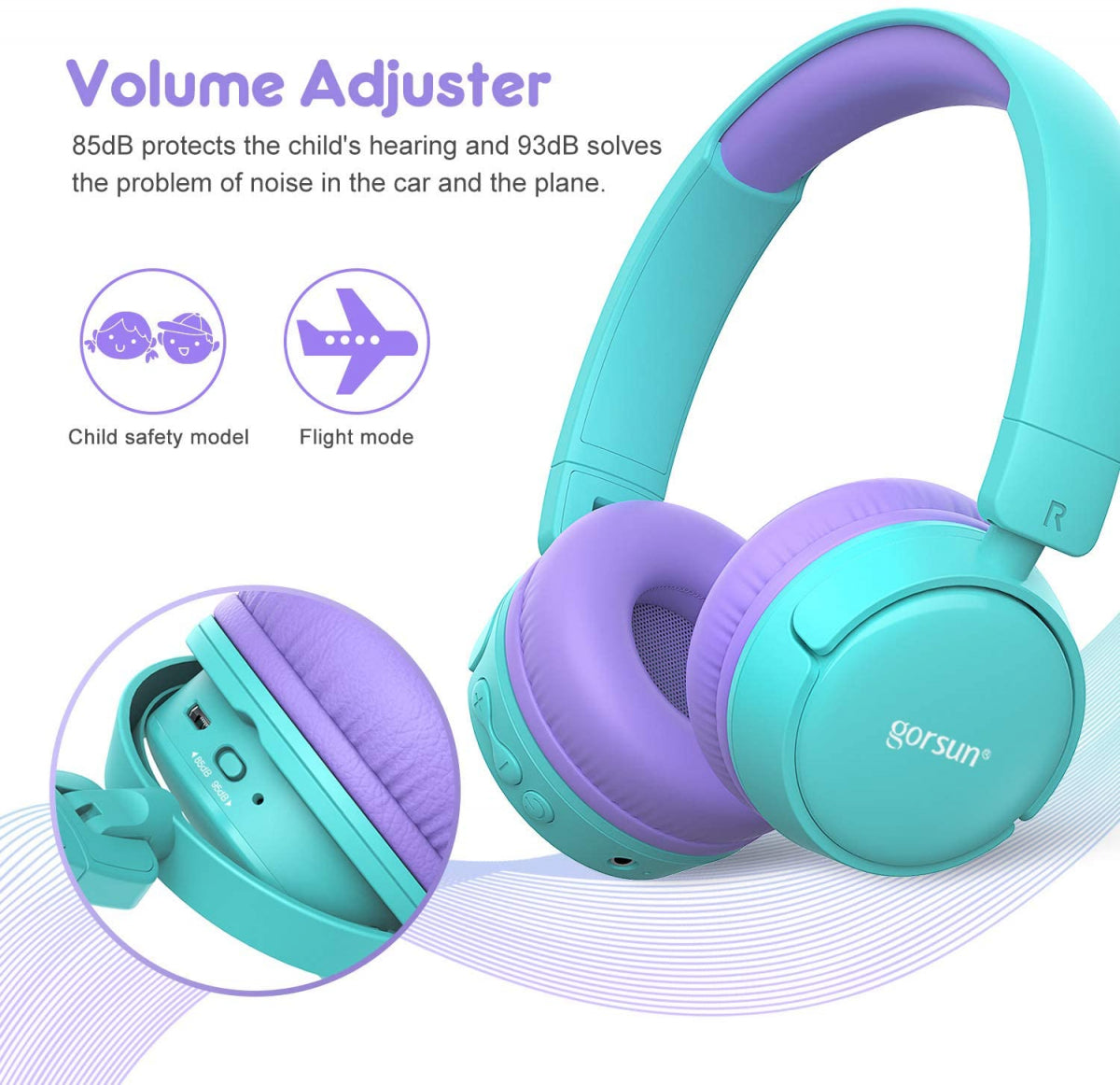 سماعة أطفال لاسلكية Gorsun E62